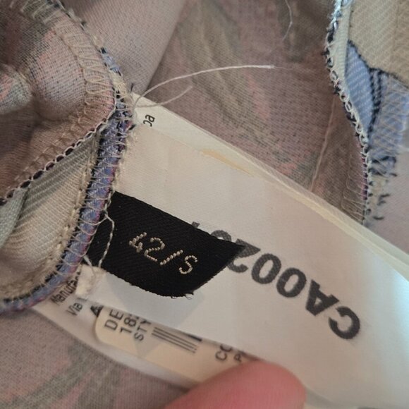 Giambattista Valli | Blue Floral Print Pant | Silk Blend Made in Italy | Size 42 - Picture 8 of 10